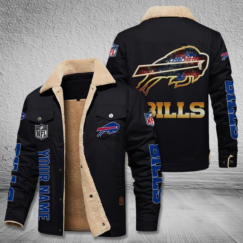 Buffalo Bills New Personalized Winter Fleece Bomber Jacket  AZBTWFBJ000048