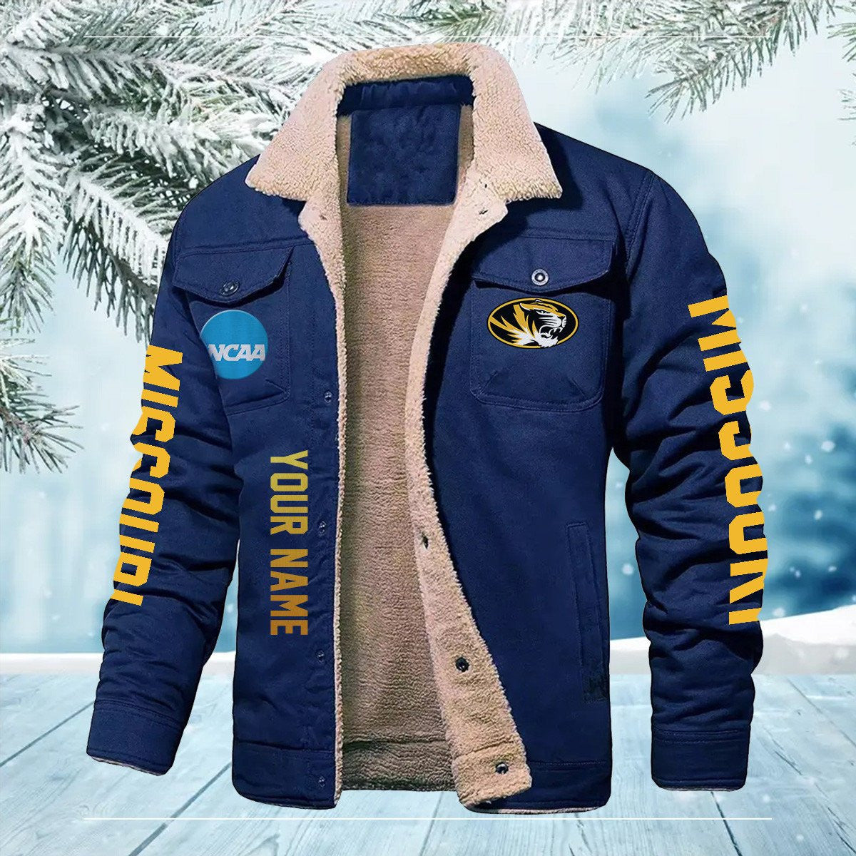 Missouri Tigers New Personalized Winter Fleece Bomber Jacket AZBTWFBJ000009