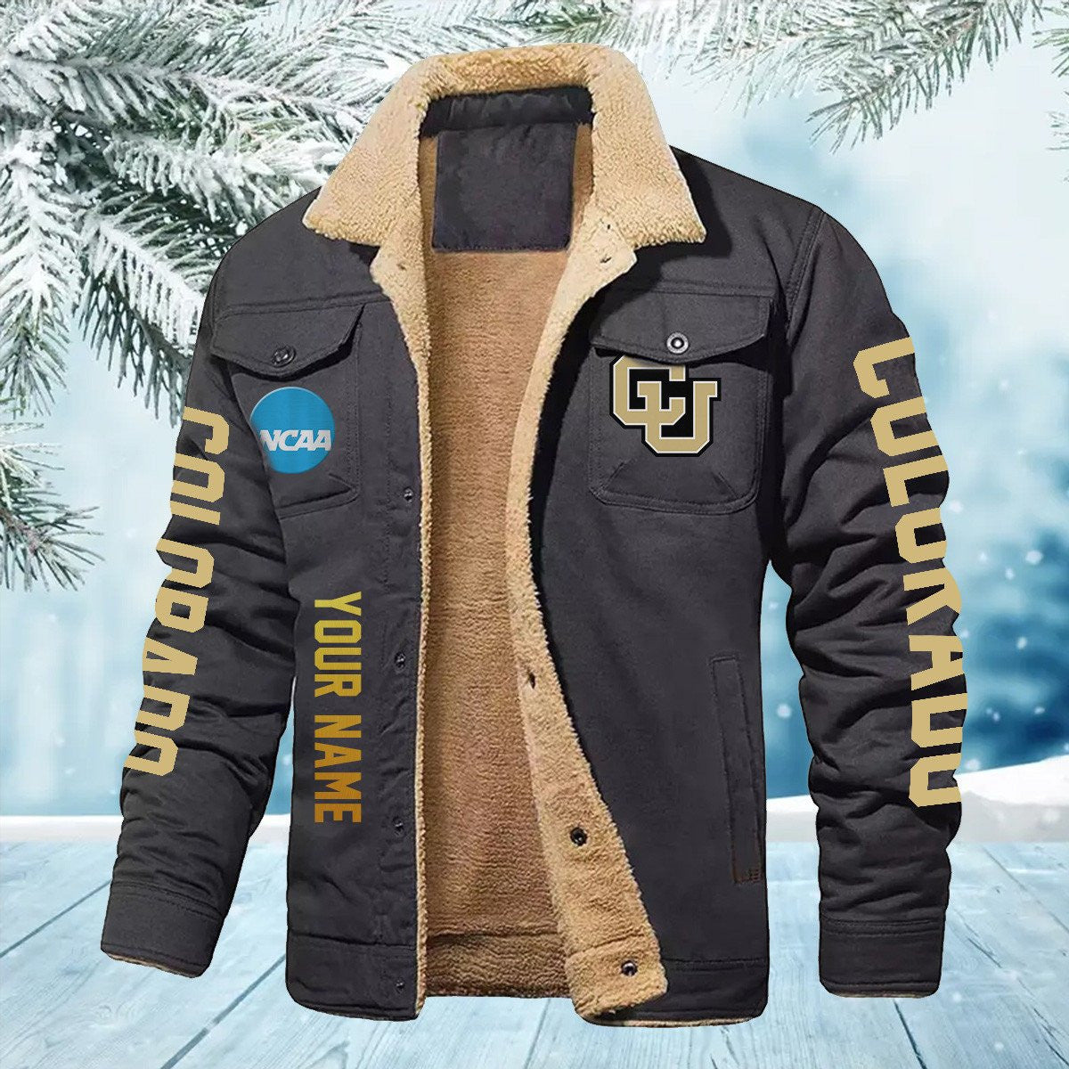 Colorado Buffaloes New Personalized Winter Fleece Bomber Jacket AZBTWFBJ000013