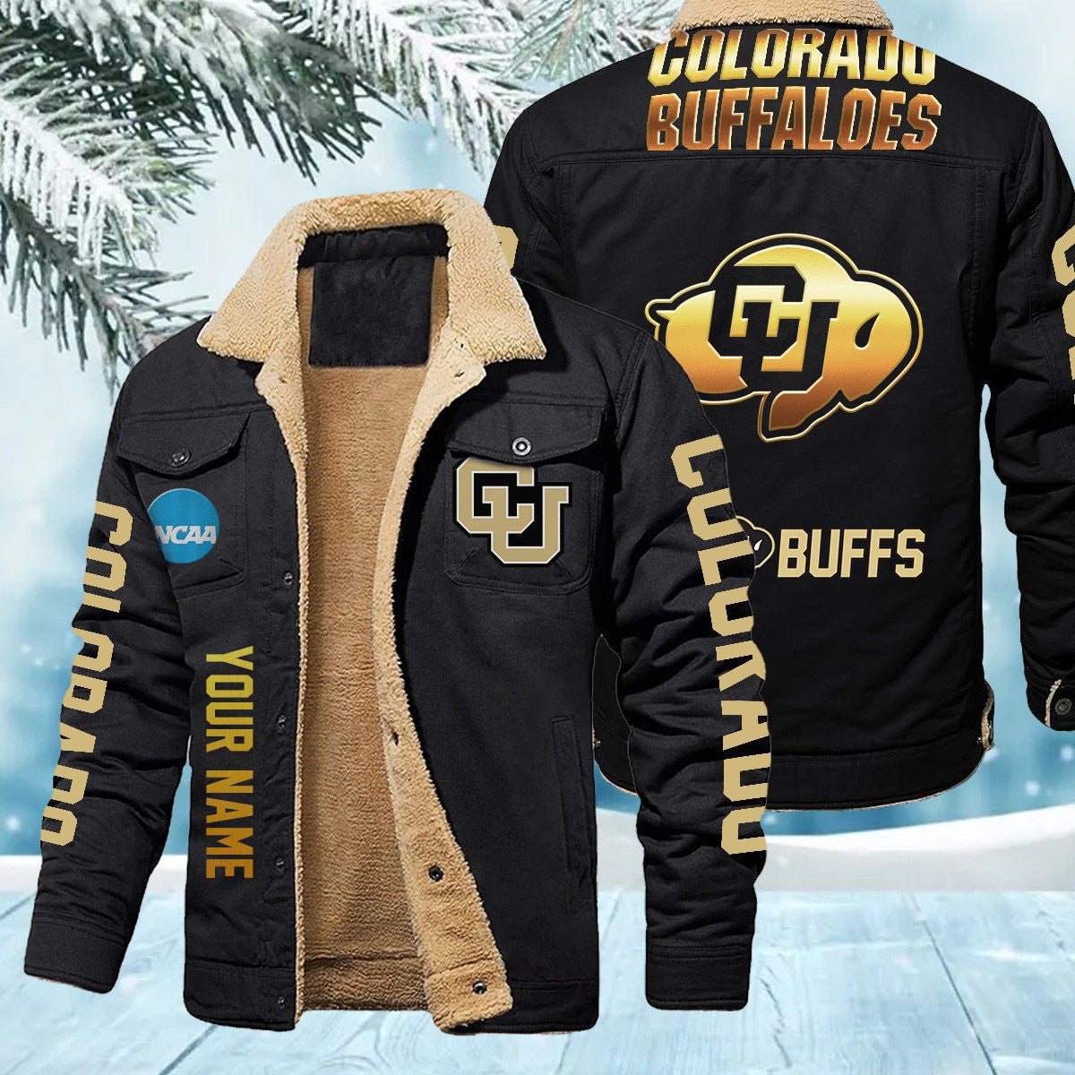 Colorado Buffaloes New Personalized Winter Fleece Bomber Jacket AZBTWFBJ000013
