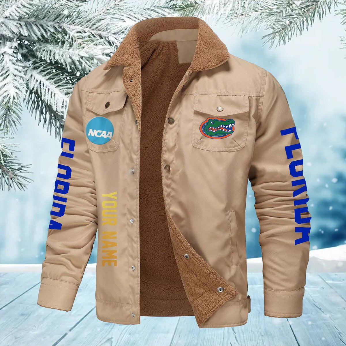 Florida Gators New Personalized Winter Fleece Bomber Jacket AZBTWFBJ000010