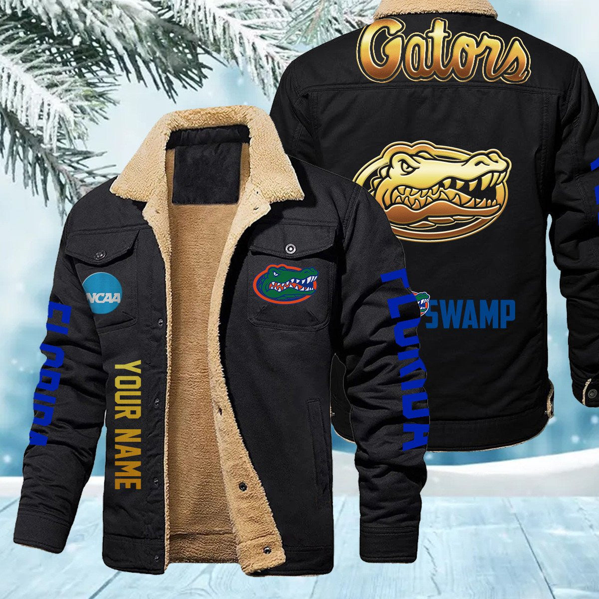 Florida Gators New Personalized Winter Fleece Bomber Jacket AZBTWFBJ000010