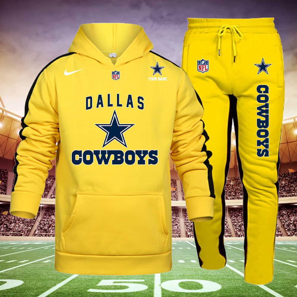 Dallas Cowboys New Personalized Hoodie and Sweatpants Set AZBTHDS000022