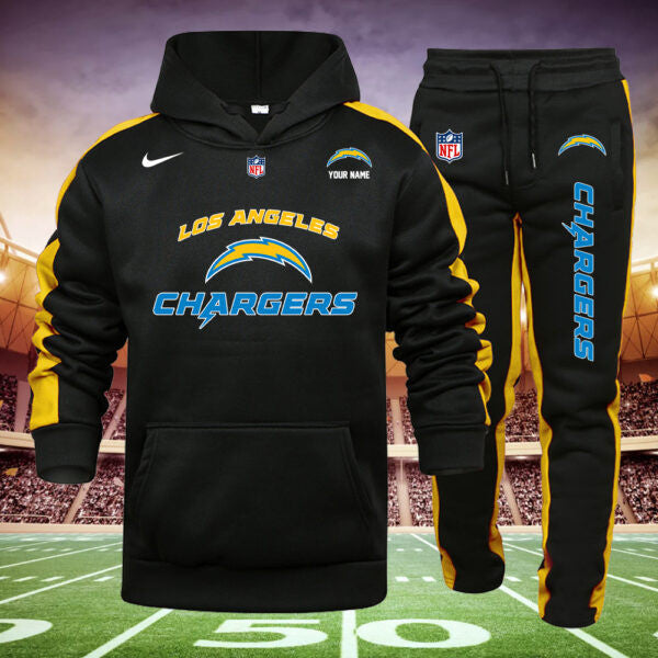 Los Angeles Chargers New Personalized Hoodie and Sweatpants Set AZBTHDS000011