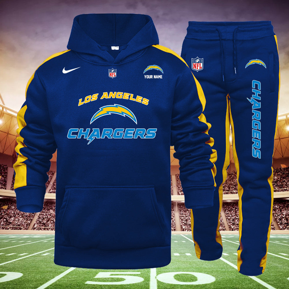 Los Angeles Chargers New Personalized Hoodie and Sweatpants Set AZBTHDS000011