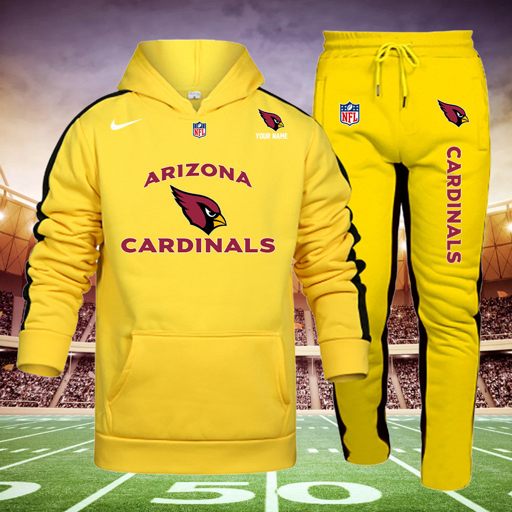 Arizona Cardinals New Personalized Hoodie and Sweatpants Set AZBTHDS000031