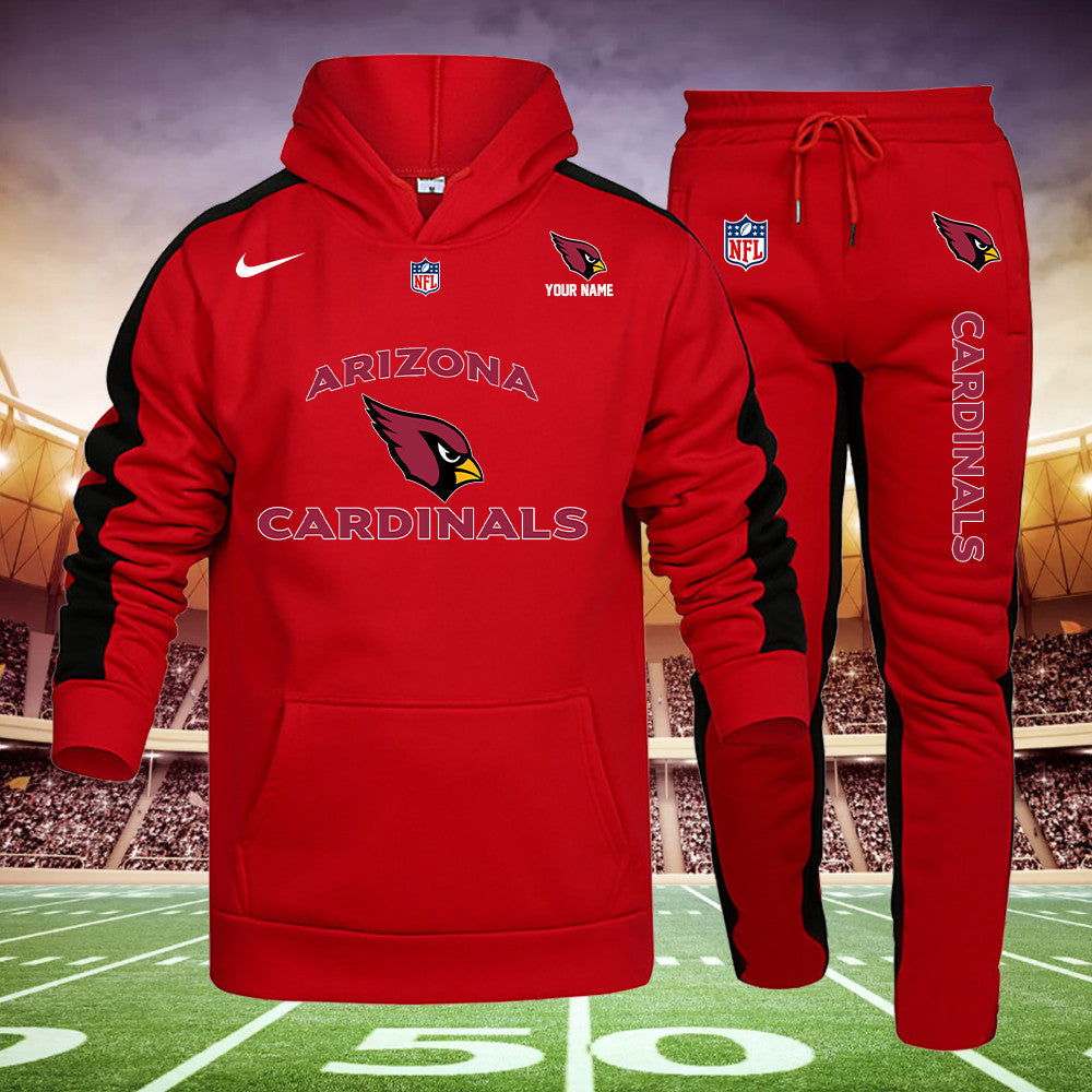 Arizona Cardinals New Personalized Hoodie and Sweatpants Set AZBTHDS000031