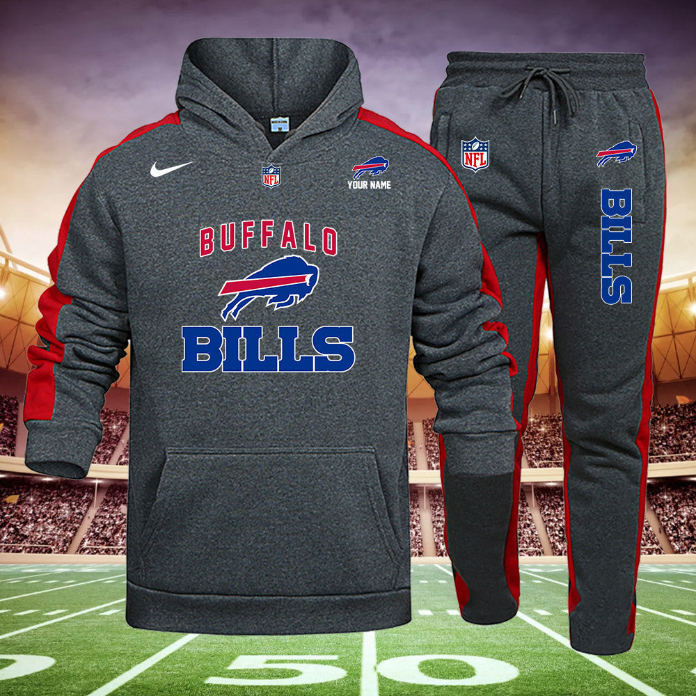 Buffalo Bills New Personalized Hoodie and Sweatpants Set AZBTHDS000013