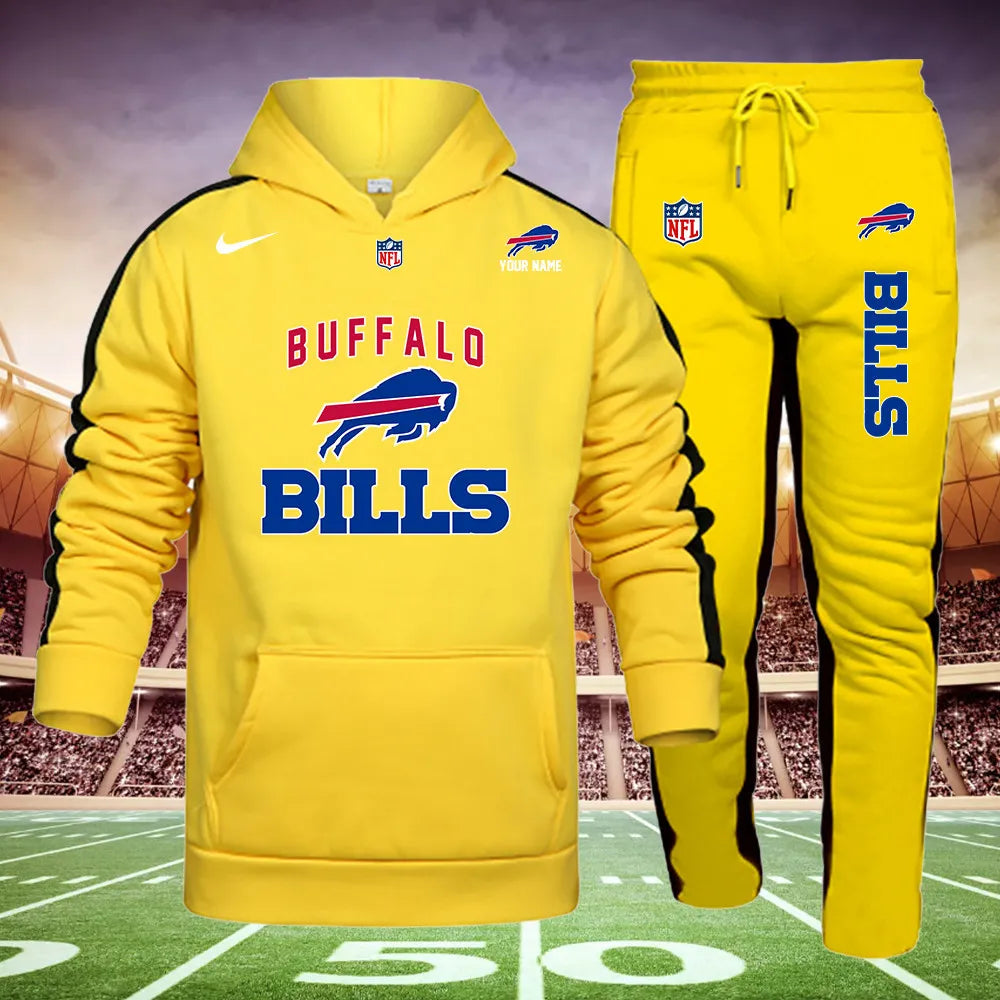 Buffalo Bills New Personalized Hoodie and Sweatpants Set AZBTHDS000013