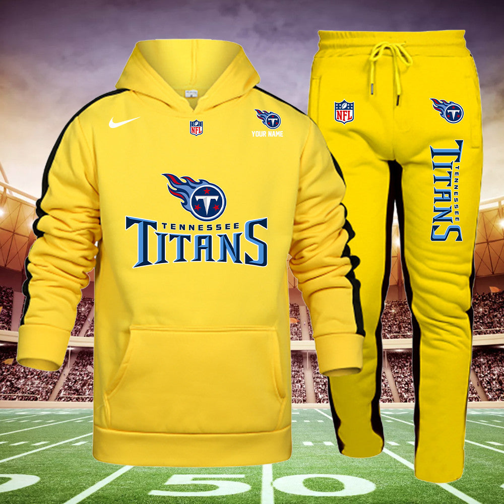 Tennessee Titans New Personalized Hoodie and Sweatpants Set AZBTHDS000005