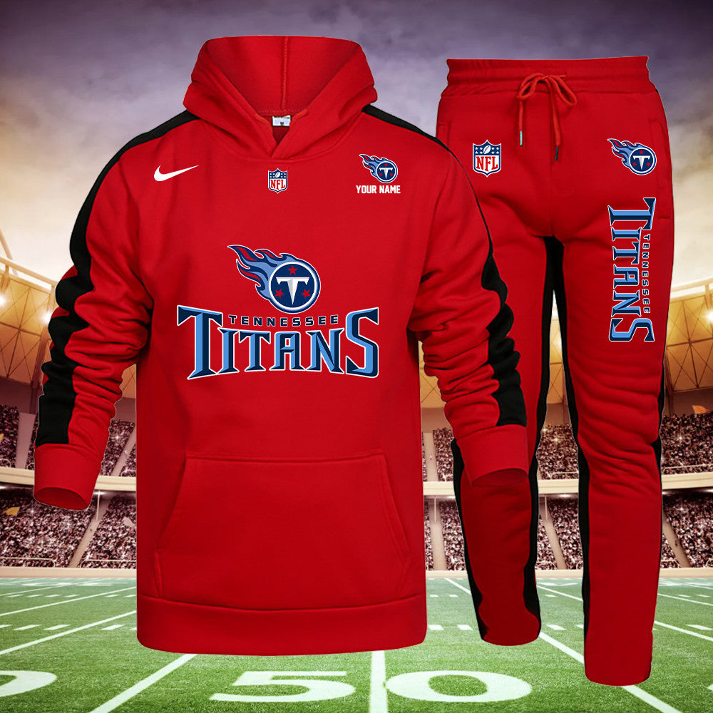 Tennessee Titans New Personalized Hoodie and Sweatpants Set AZBTHDS000005