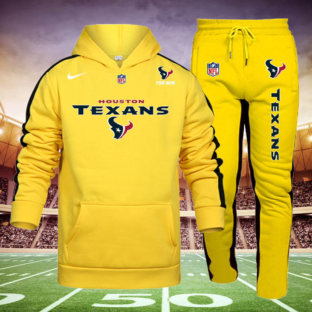 Houston Texans New Personalized Hoodie and Sweatpants Set AZBTHDS000009