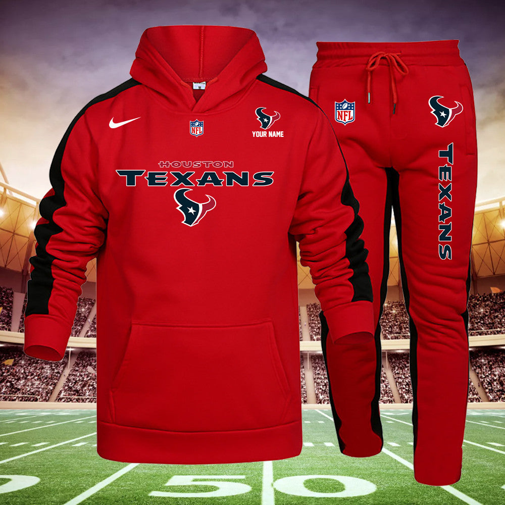 Houston Texans New Personalized Hoodie and Sweatpants Set AZBTHDS000009