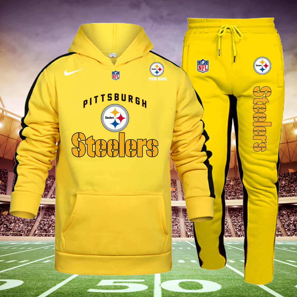 Pittsburgh Steelers New Personalized Hoodie and Sweatpants Set AZBTHDS000006
