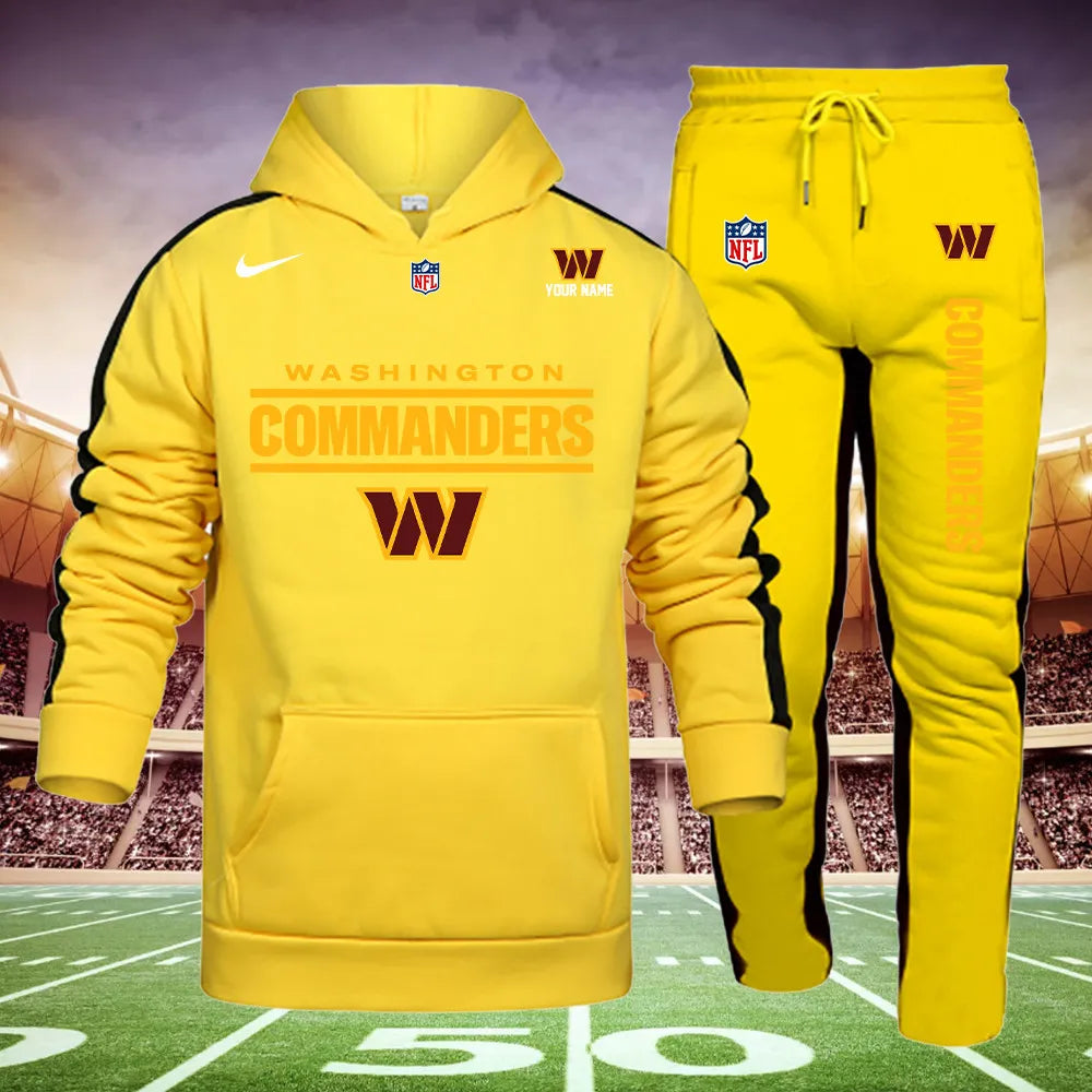 Washington Commanders New Personalized Hoodie and Sweatpants Set AZBTHDS000016