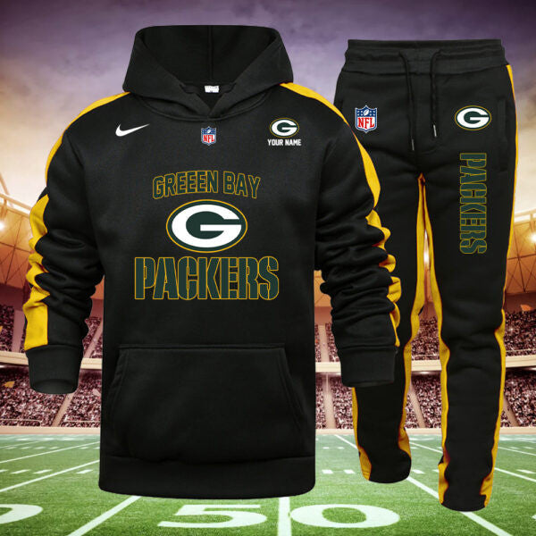 Green Bay Packers New Personalized Hoodie and Sweatpants Set AZBTHDS000017