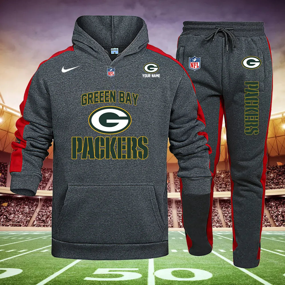 Green Bay Packers New Personalized Hoodie and Sweatpants Set AZBTHDS000017