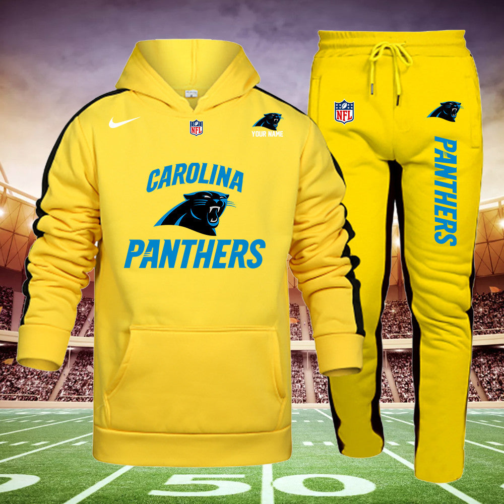Carolina Panthers New Personalized Hoodie and Sweatpants Set AZBTHDS000019