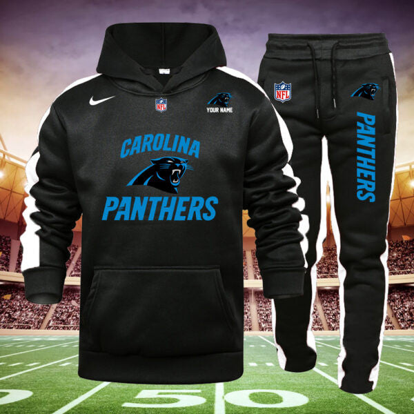 Carolina Panthers New Personalized Hoodie and Sweatpants Set AZBTHDS000019