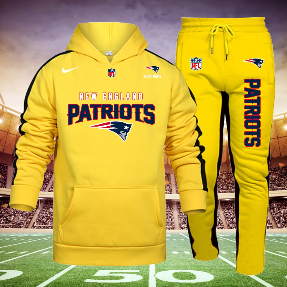 New England Patriots New Personalized Hoodie and Sweatpants Set AZBTHDS000020