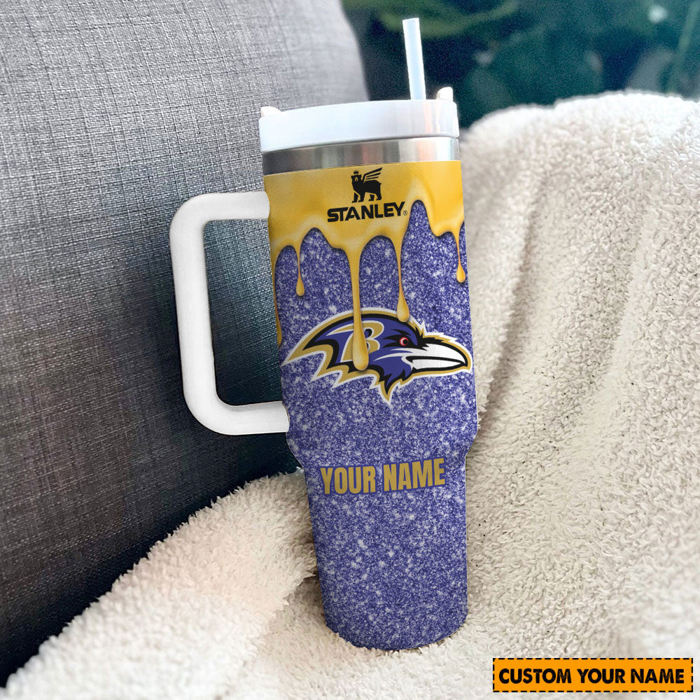 Baltimore Ravens New Personalized 40oz Tumbler Limited Edition AZBT40OZ000043