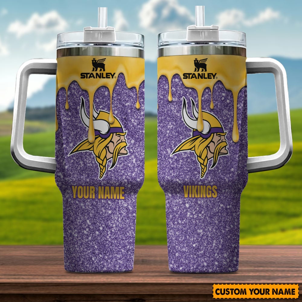 Minnesota Vikings New Personalized 40oz Tumbler Limited Edition AZBT40OZ000041