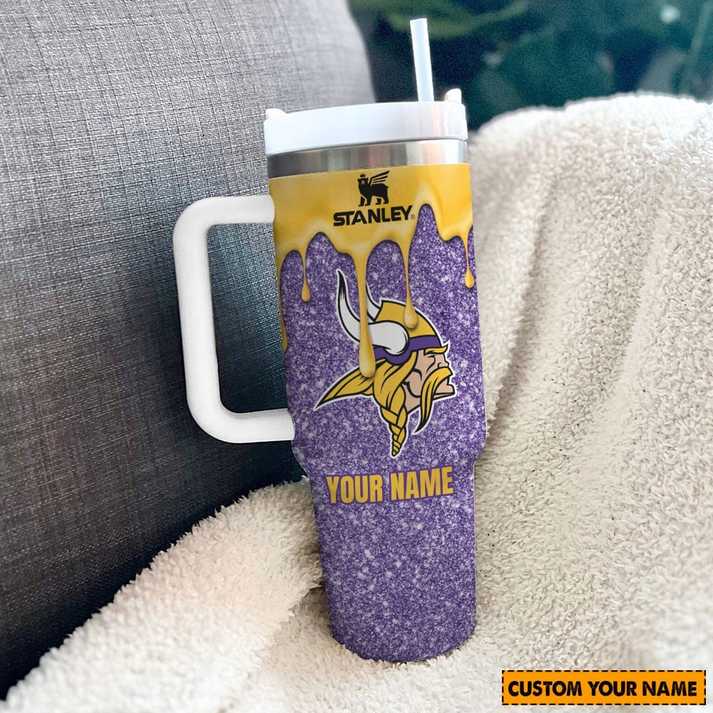 Minnesota Vikings New Personalized 40oz Tumbler Limited Edition AZBT40OZ000041
