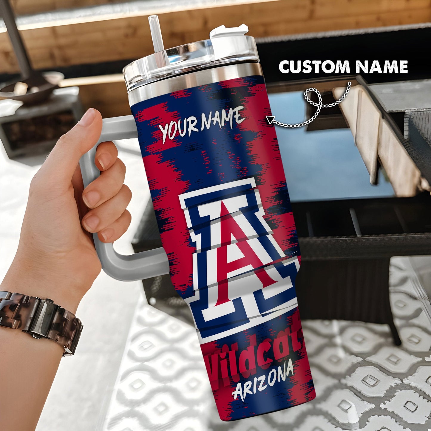 Arizona Wildcats New Personalized 40oz Tumbler Limited Edition AZBT40OZ000148