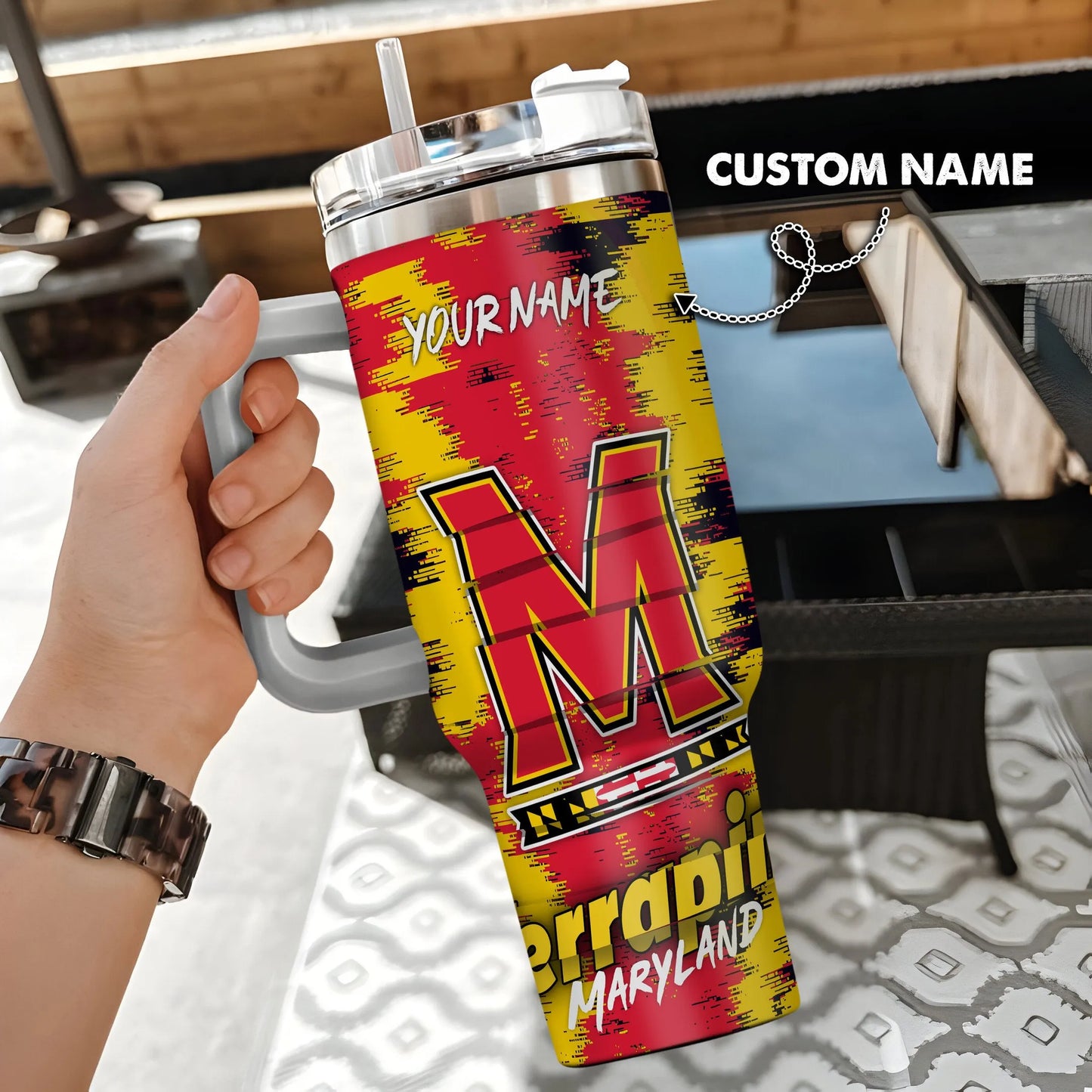 Maryland Terrapins New Personalized 40oz Tumbler Limited Edition AZBT40OZ000147