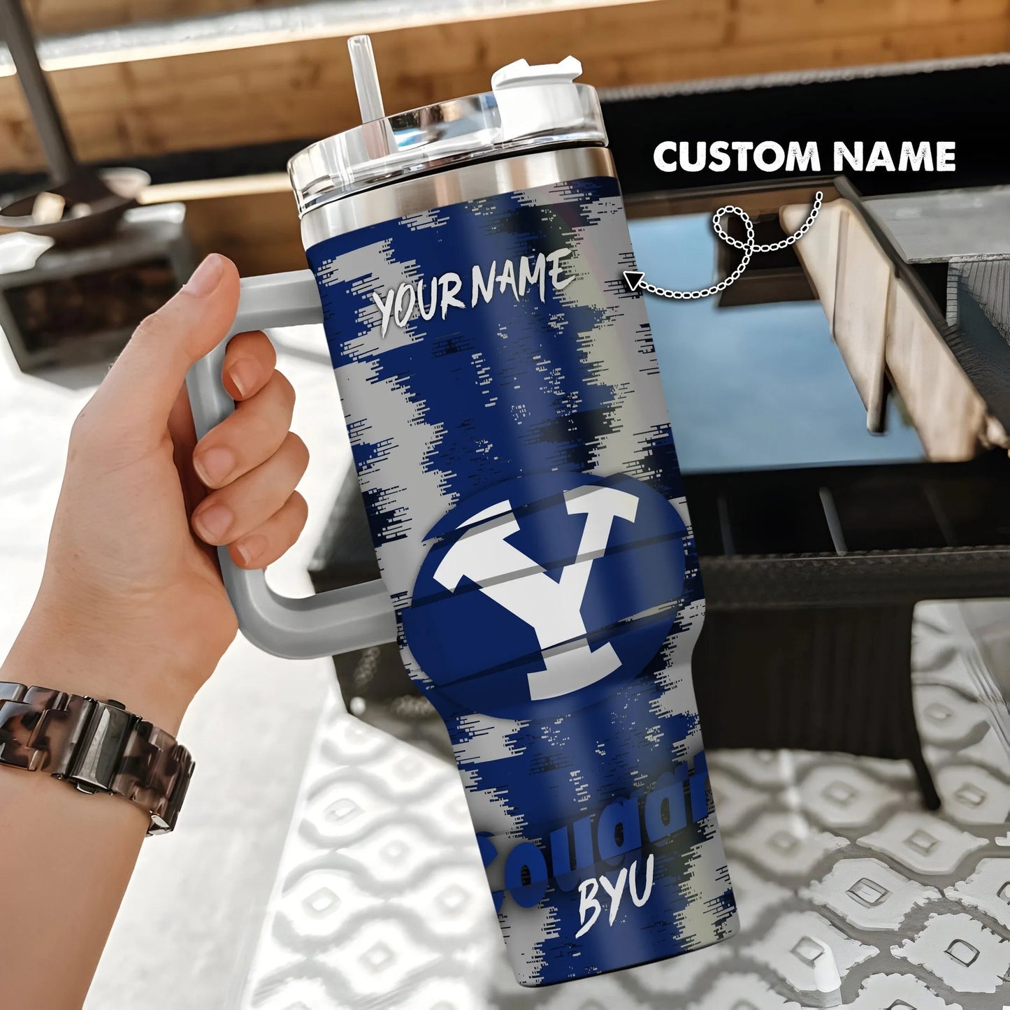 BYU Cougars New Personalized 40oz Tumbler Limited Edition AZBT40OZ000143