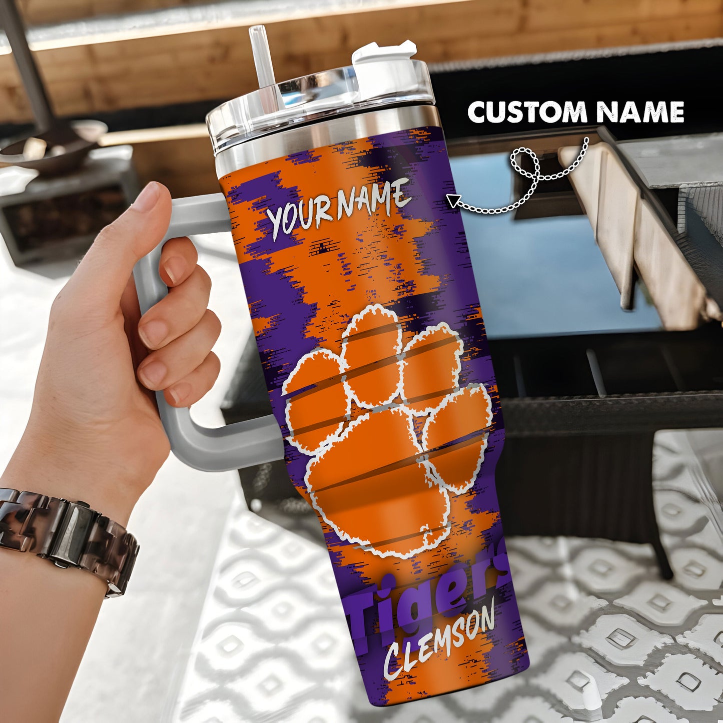 Clemson Tigers New Personalized 40oz Tumbler Limited Edition AZBT40OZ000150