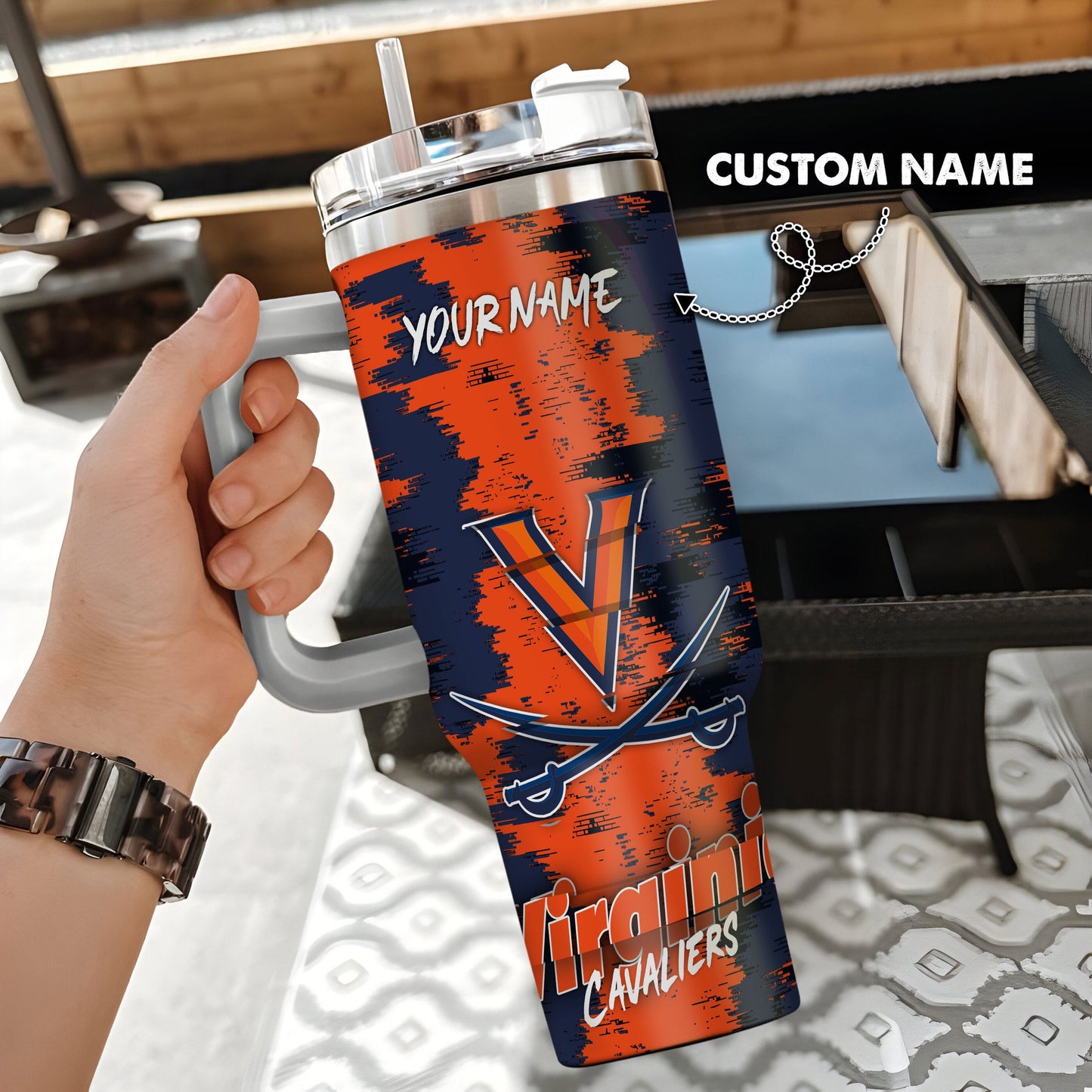 Virginia Cavaliers New Personalized 40oz Tumbler Limited Edition AZBT40OZ000095