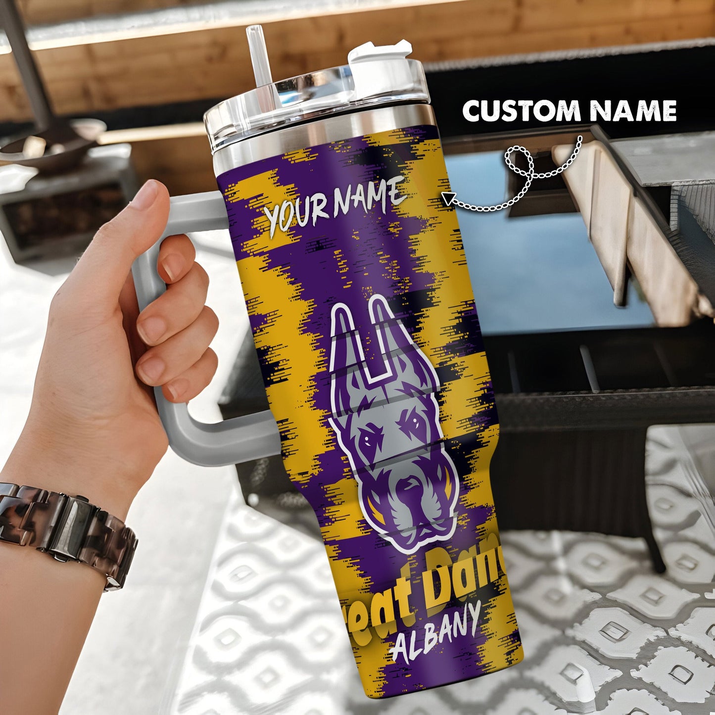 Albany Great Danes New Personalized 40oz Tumbler Limited Edition AZBT40OZ000088