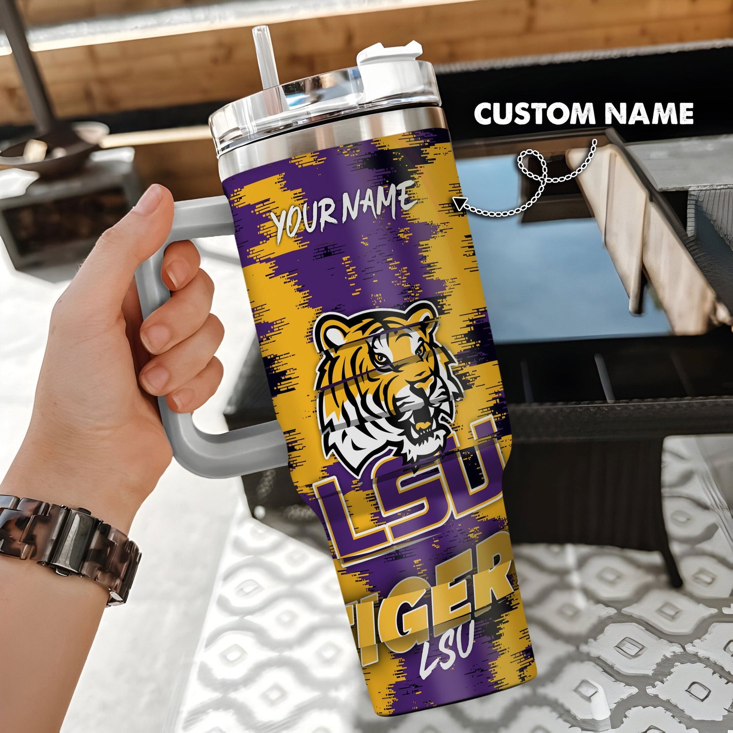 LSU TIGERS New Personalized 40oz Tumbler Limited Edition AZBT40OZ000094
