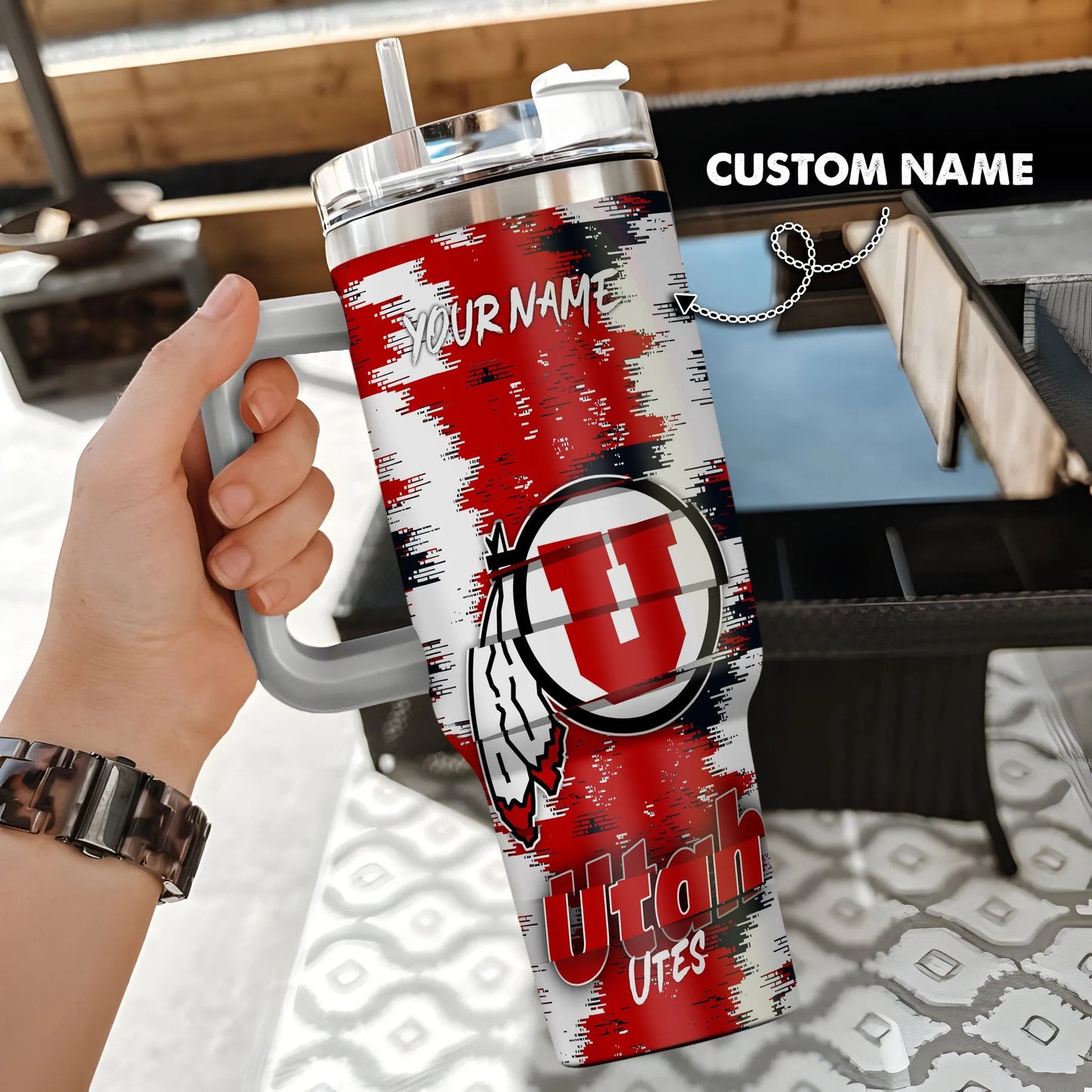 Utah Utes New Personalized 40oz Tumbler Limited Edition AZBT40OZ000108