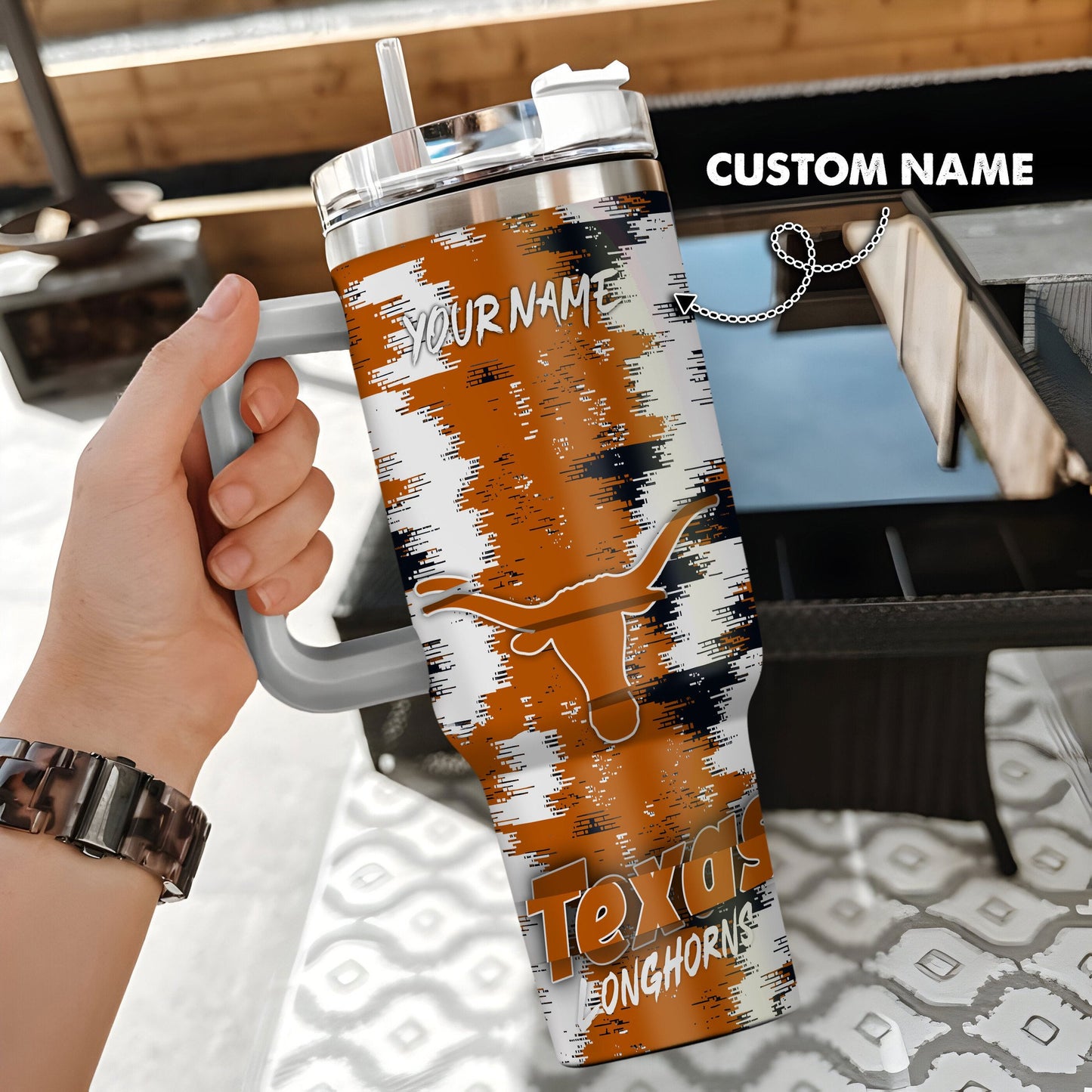 Texas Longhorns New Personalized 40oz Tumbler Limited Edition AZBT40OZ000156