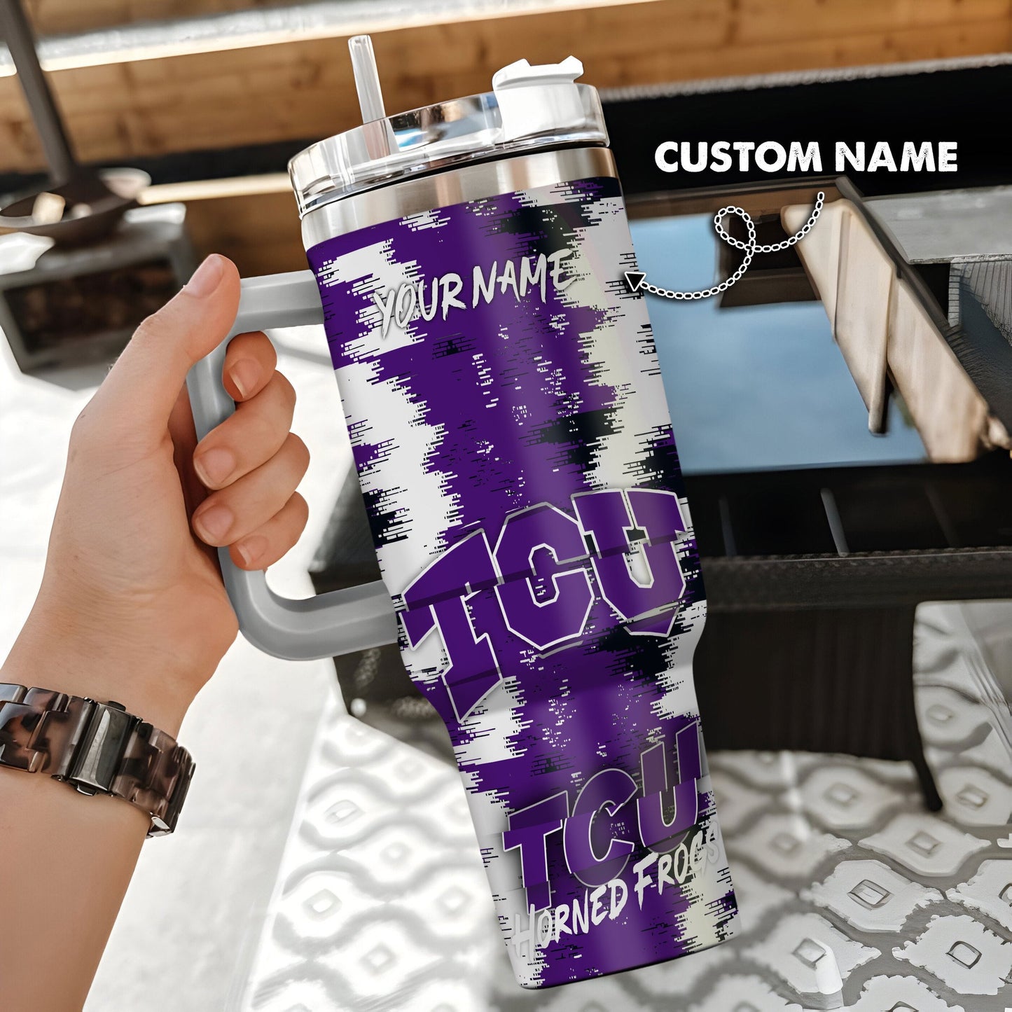 TCU Horned Frogs New Personalized 40oz Tumbler Limited Edition AZBT40OZ000076