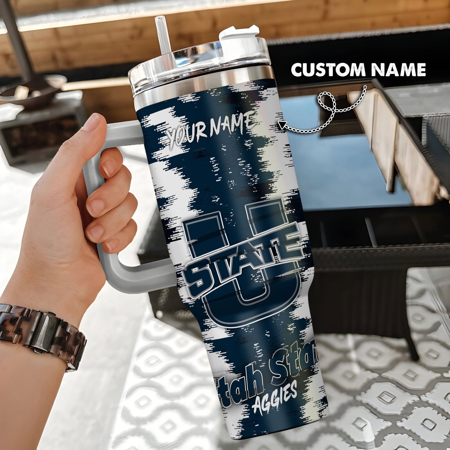 Utah State Aggies New Personalized 40oz Tumbler Limited Edition AZBT40OZ000067