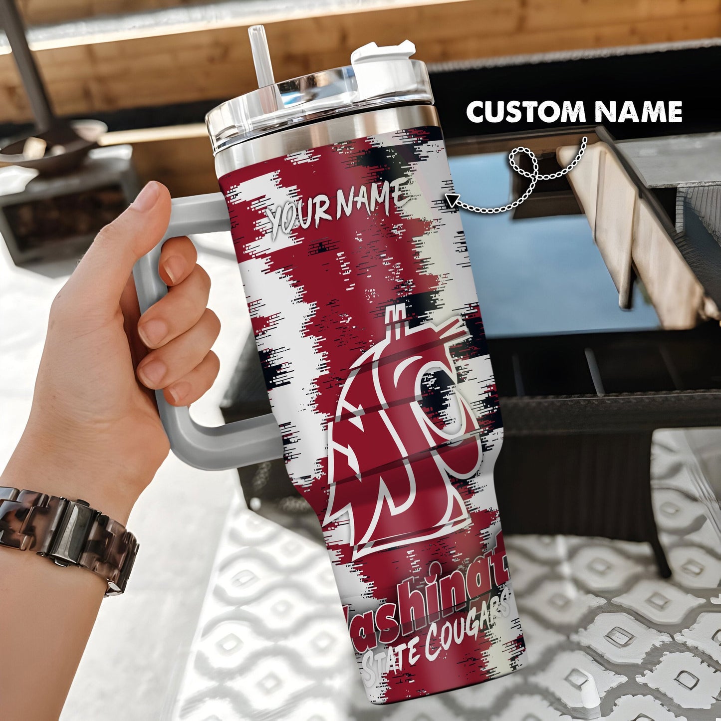 Washington State Cougars New Personalized 40oz Tumbler Limited Edition AZBT40OZ000155