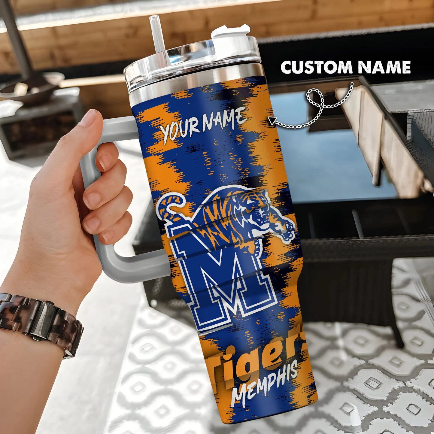 Memphis Tigers New Personalized 40oz Tumbler Limited Edition AZBT40OZ000157
