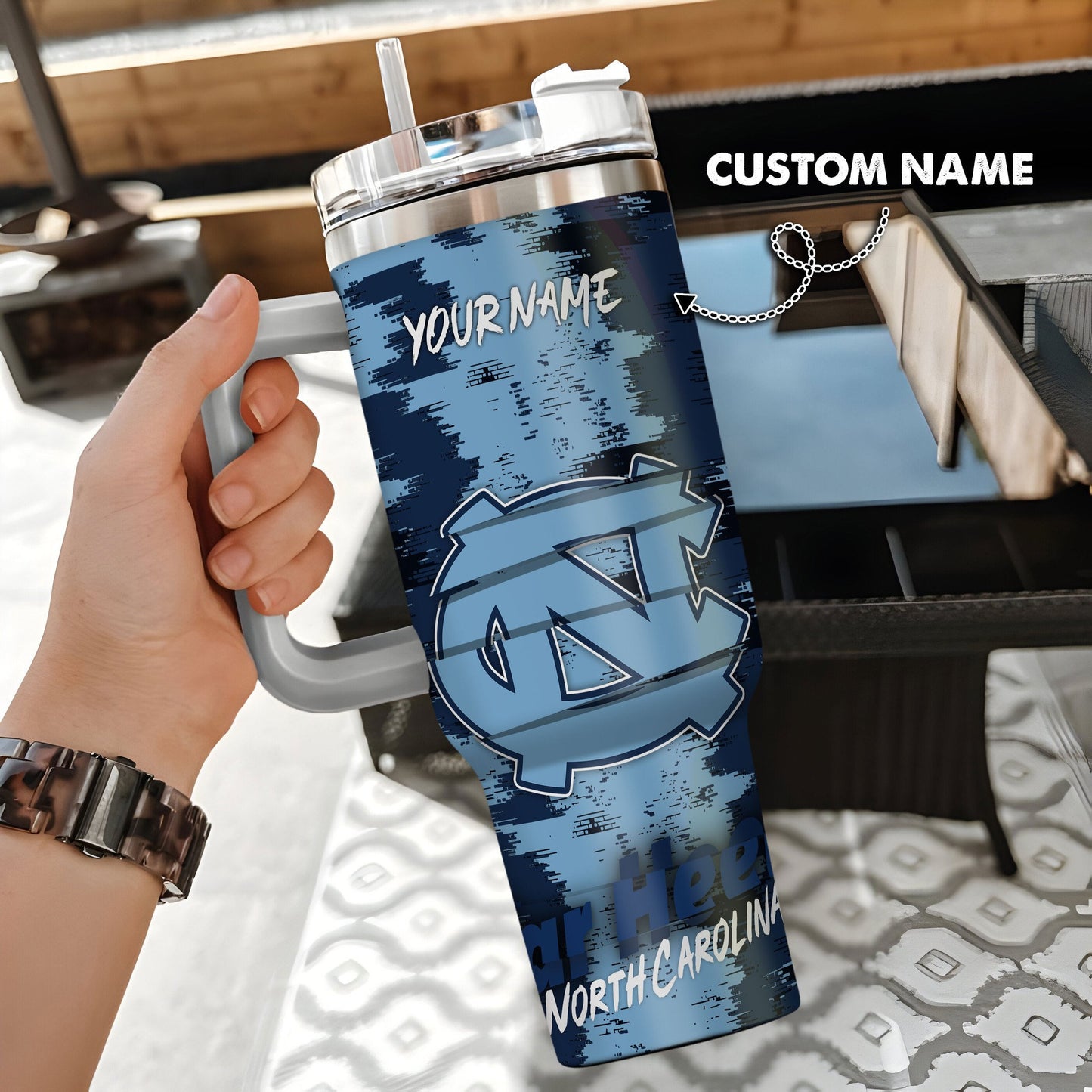 North Carolina Tar Heels New Personalized 40oz Tumbler Limited Edition AZBT40OZ000086