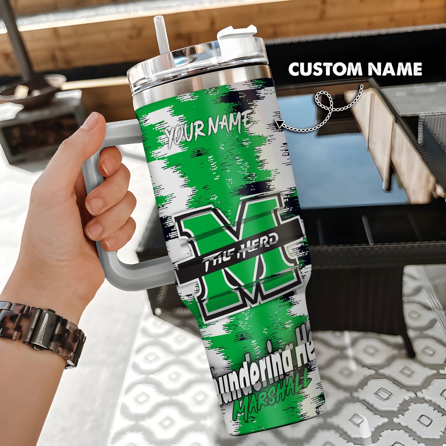 Marshall Thundering Herd New Personalized 40oz Tumbler Limited Edition AZBT40OZ000091