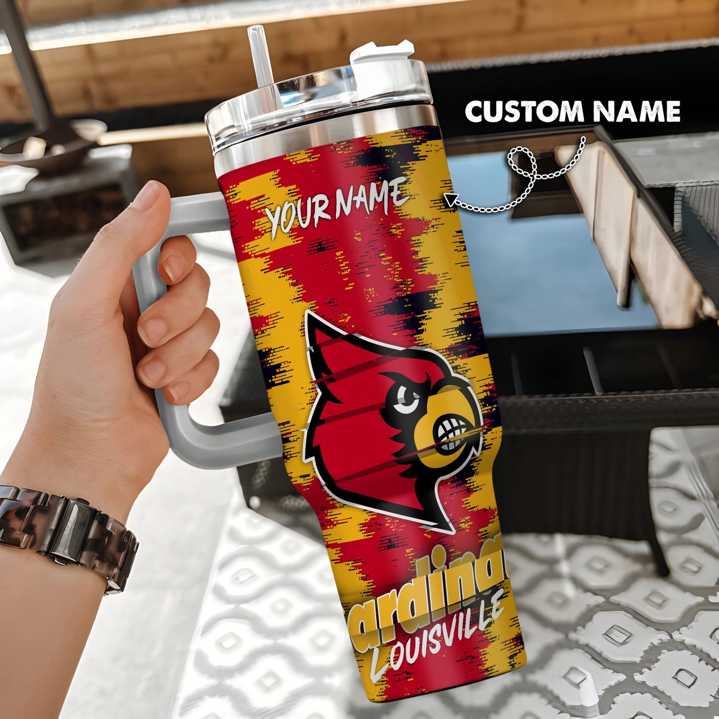 Louisville Cardinals New Personalized 40oz Tumbler Limited Edition AZBT40OZ000154