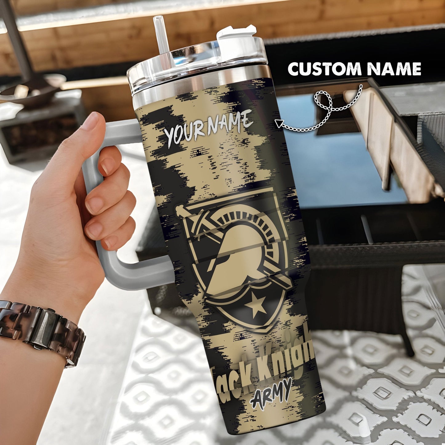Army Black Knights New Personalized 40oz Tumbler Limited Edition AZBT40OZ000085