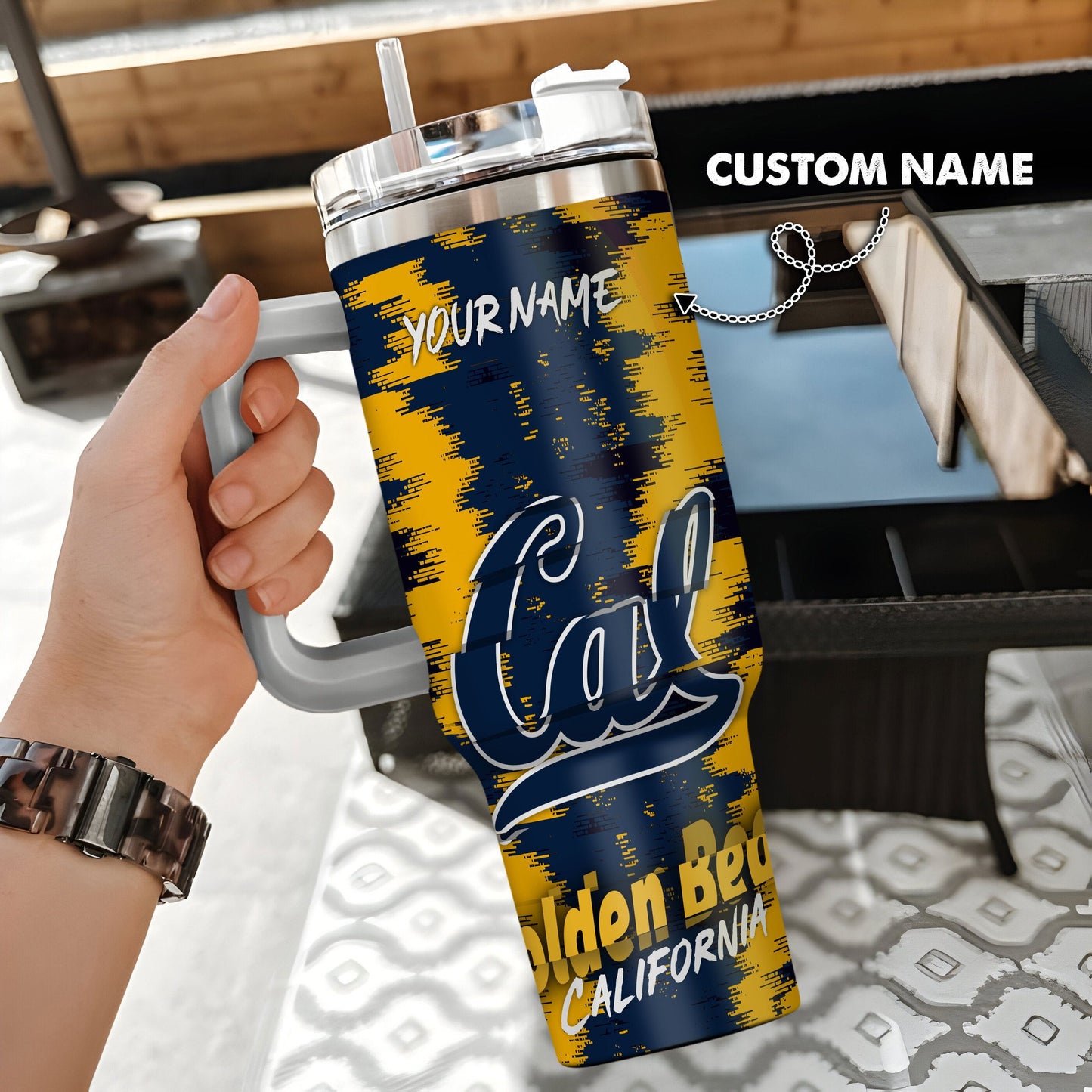 California Golden Bears New Personalized 40oz Tumbler Limited Edition AZBT40OZ000098