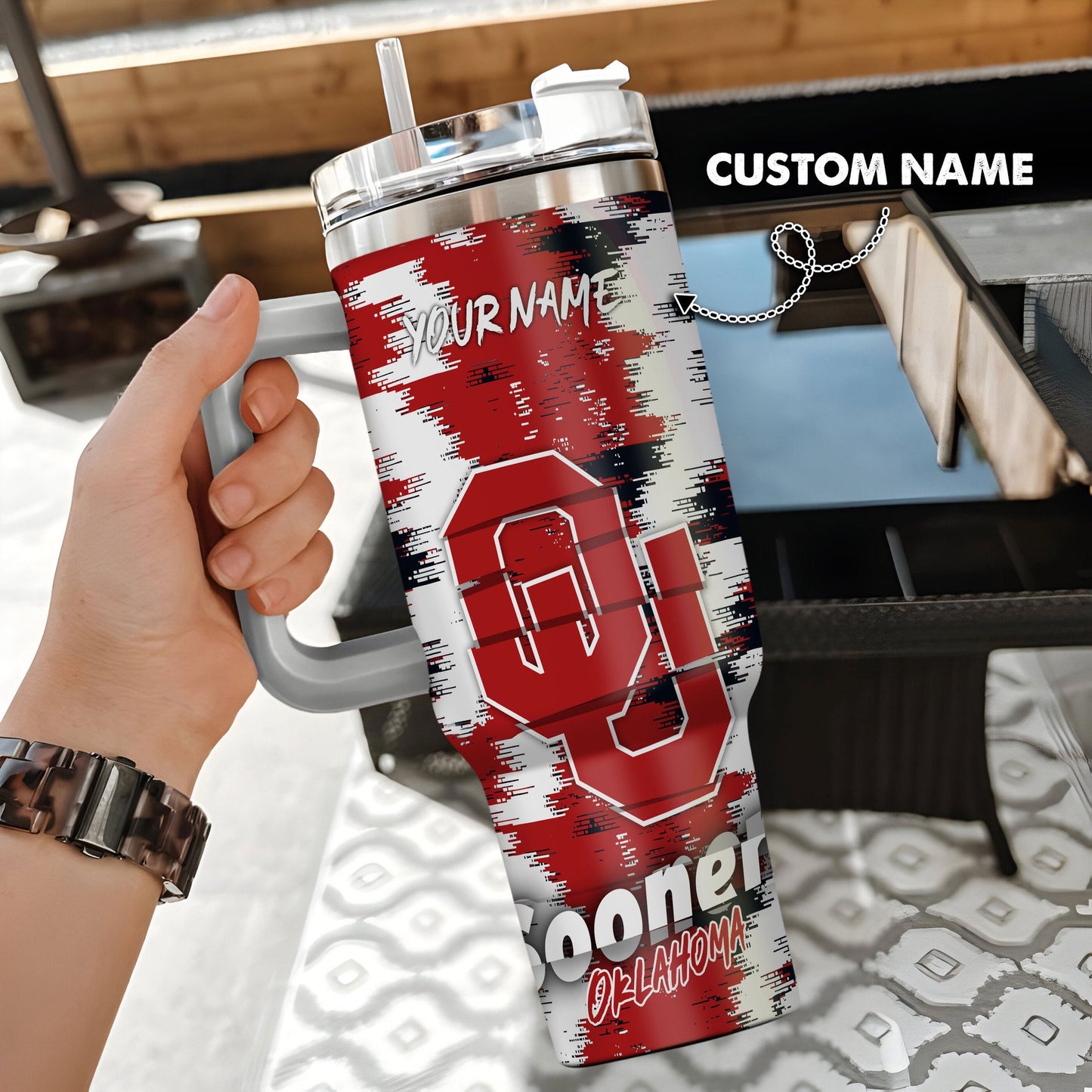 Oklahoma Sooners New Personalized 40oz Tumbler Limited Edition AZBT40OZ000105