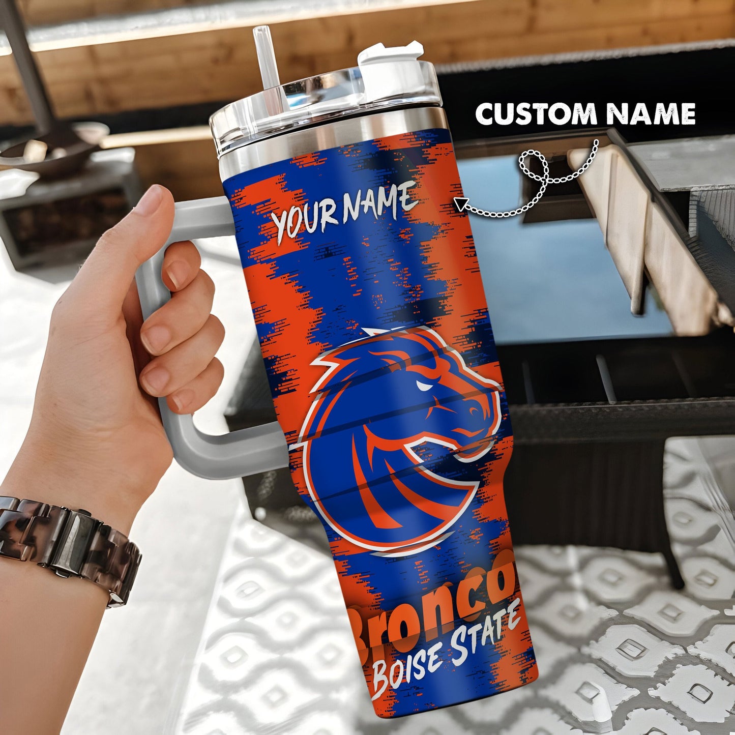 Boise State Broncos New Personalized 40oz Tumbler Limited Edition AZBT40OZ000102