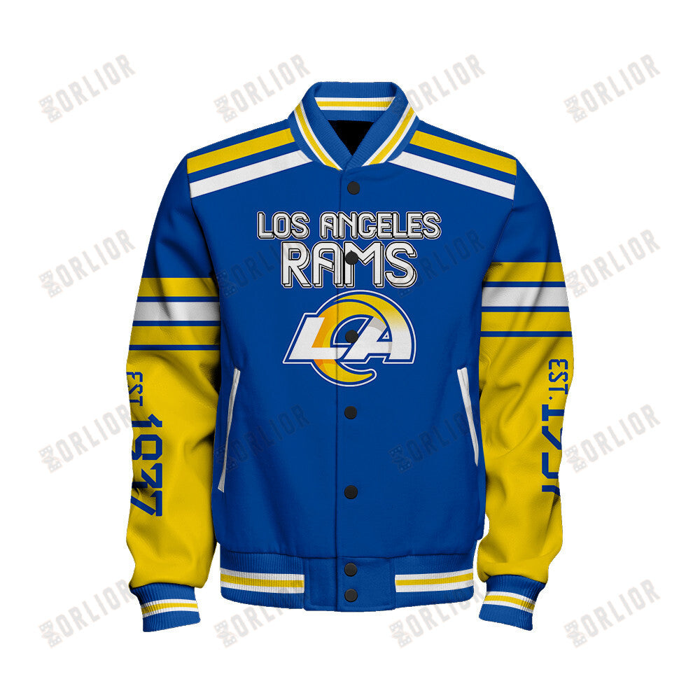 Los Angeles Rams Team Spirit Varsity Jacket AZBTVJK000304