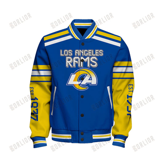 Los Angeles Rams Team Spirit Varsity Jacket AZBTVJK000304