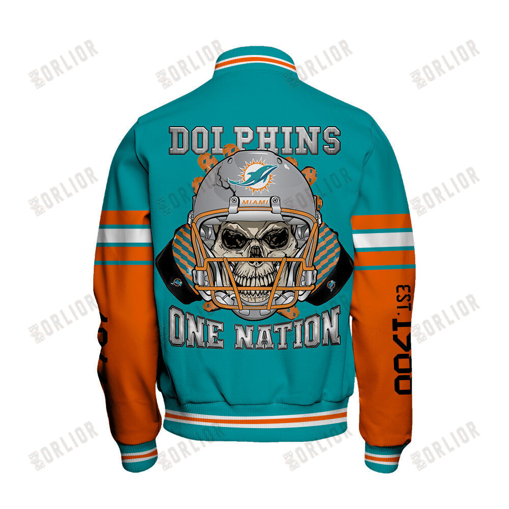Miami Dolphins Team Spirit Varsity Jacket AZBTVJK000309